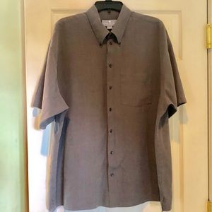 Kenneth Kole Reaction Mens shortsleevedbbuttondown